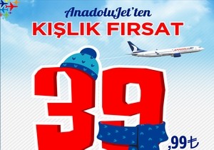 ANADOLUJET’TEN 39,99 TL’YE KAMPANYA